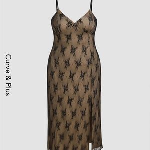 Beautiful black floral lace dress